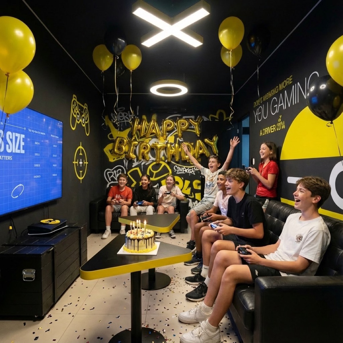 Дети празднуют день рождения в COLIZEUM